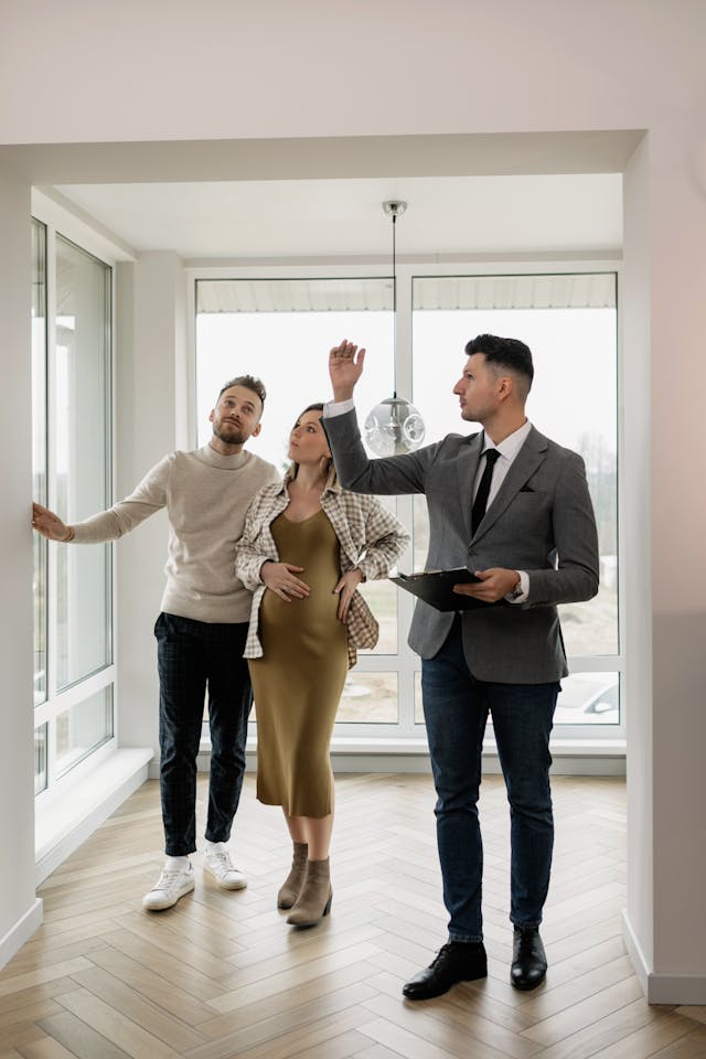Coto de Caza real estate agent shows house to couple