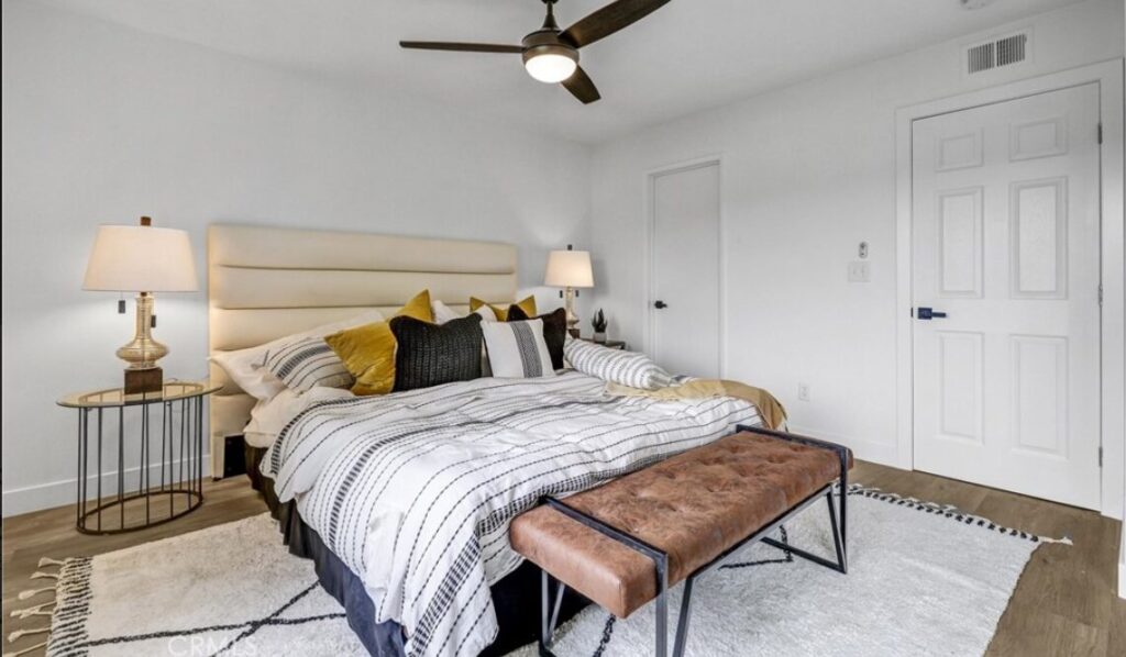 bedroom in a condo listed by a Dana Point real estate agent