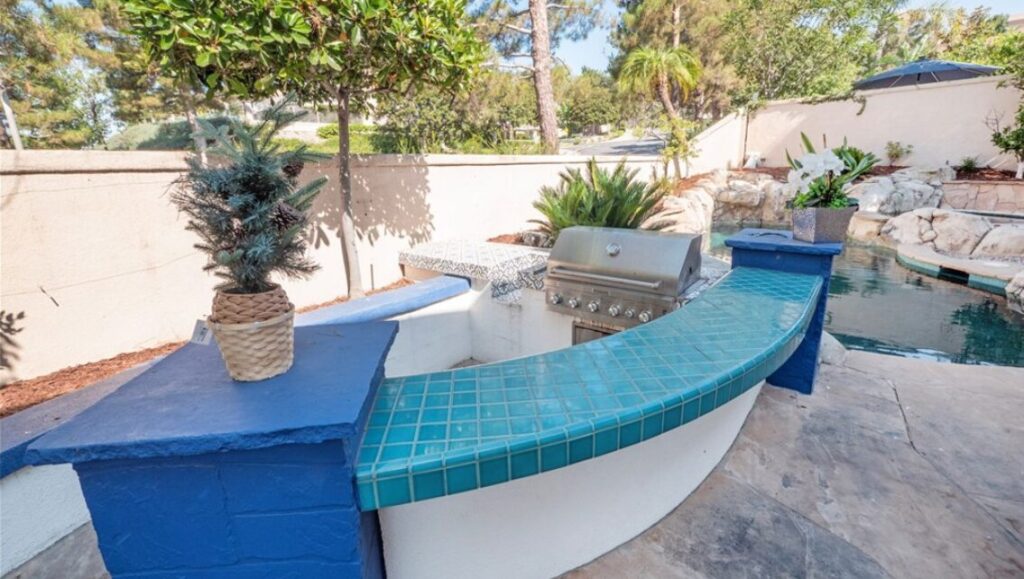 Lake Forest home for sale backyard BBQ area