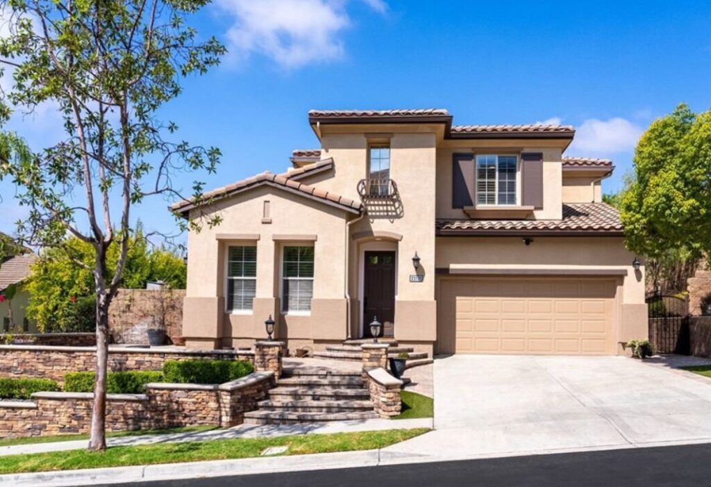 exterior of home offered by Mission Viejo real estate broker