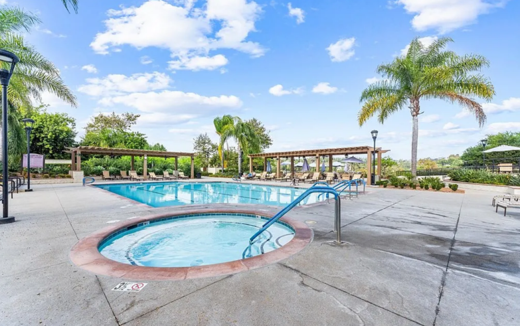 Casta del Sol 55 plus community pool in Mission Viejo