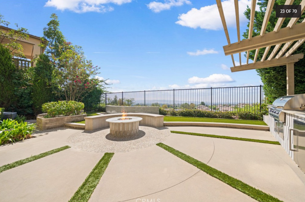 view from backyard of home listed by Lake Forest real estate agents